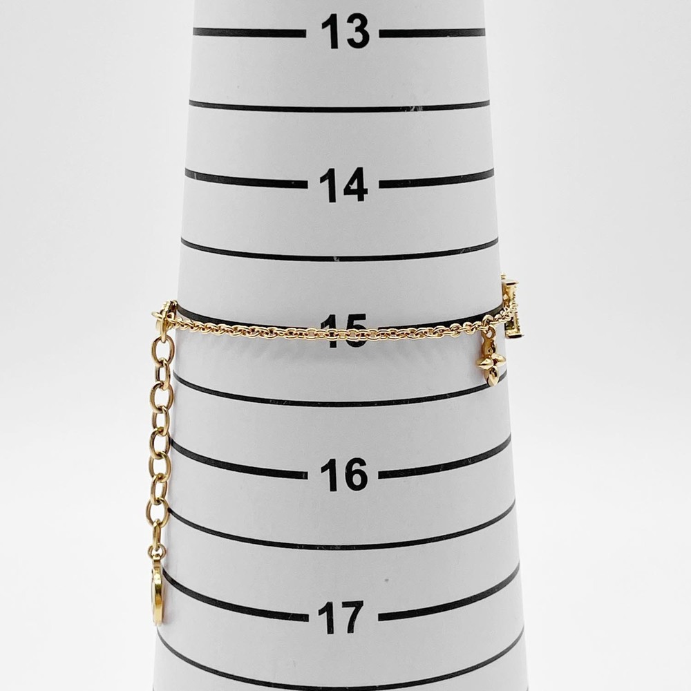 LOUIS VUITTON Gold Charm Bracelet - Picture 7 of 8